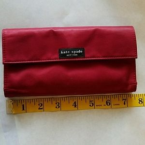 Kate Spade | Red soft fabric wallet